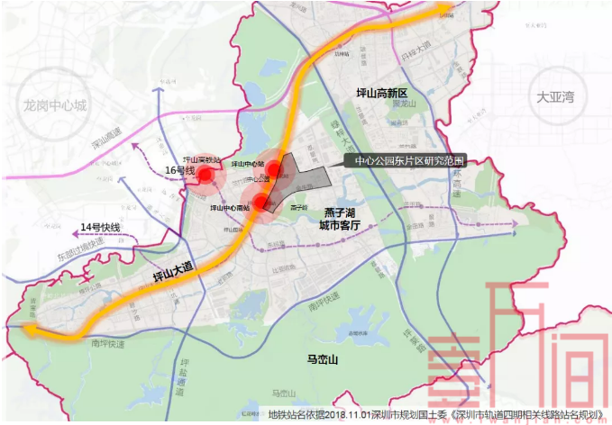 坪山区第四批更新计划发布，华润中心公园东片区首期获批！